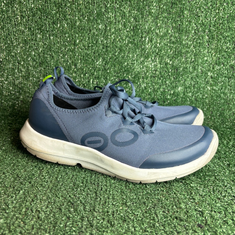 Oofos OOmg Sport Recovery Lightweight Breathable Athletic Sneaker Blue Mens 9.5‎